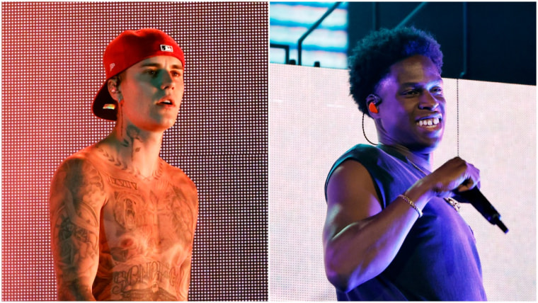 Justin Bieber joins Daniel Caesar to perform “Peaches” at Coachella