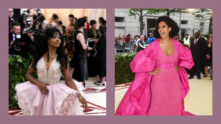 Tracee Ellis Ross got stuck in SZA’s halo at the Met Gala