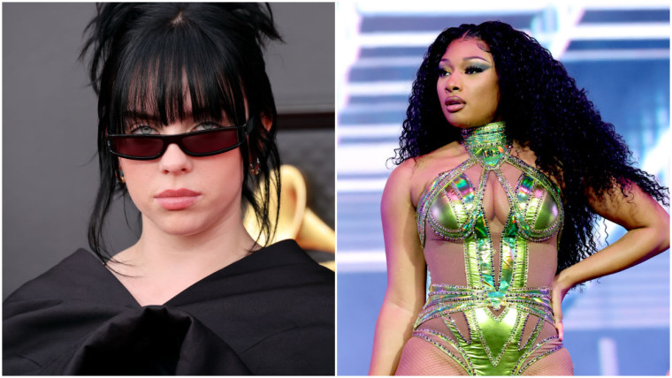 Billie Eilish and Megan Thee Stallion back campaign condemning plan to overturn Roe v. Wade 