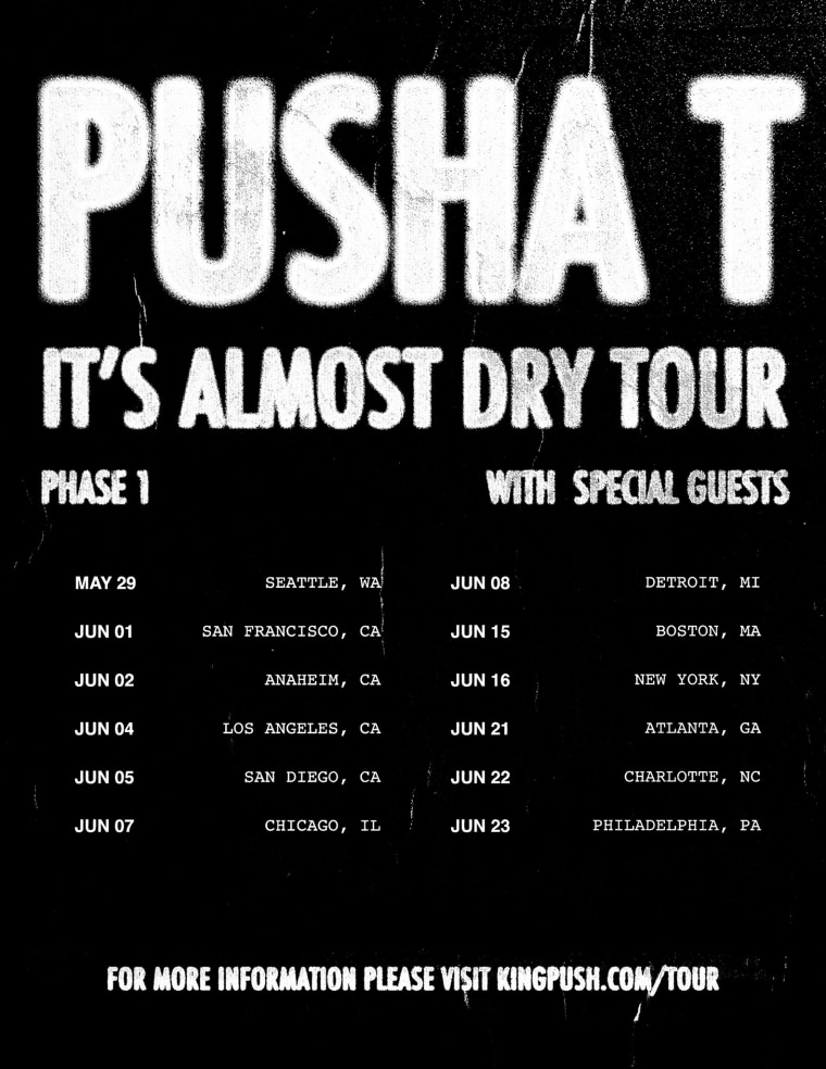Pusha T reveals album title and shares 2022 tour dates