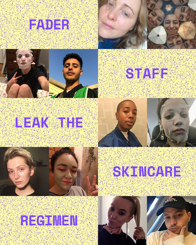 We leaked our skincare regimens