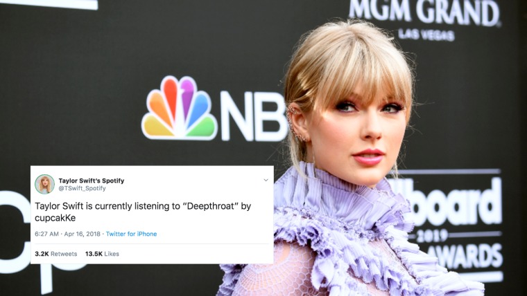 This Taylor Swift stan account is creating music streaming fan fiction