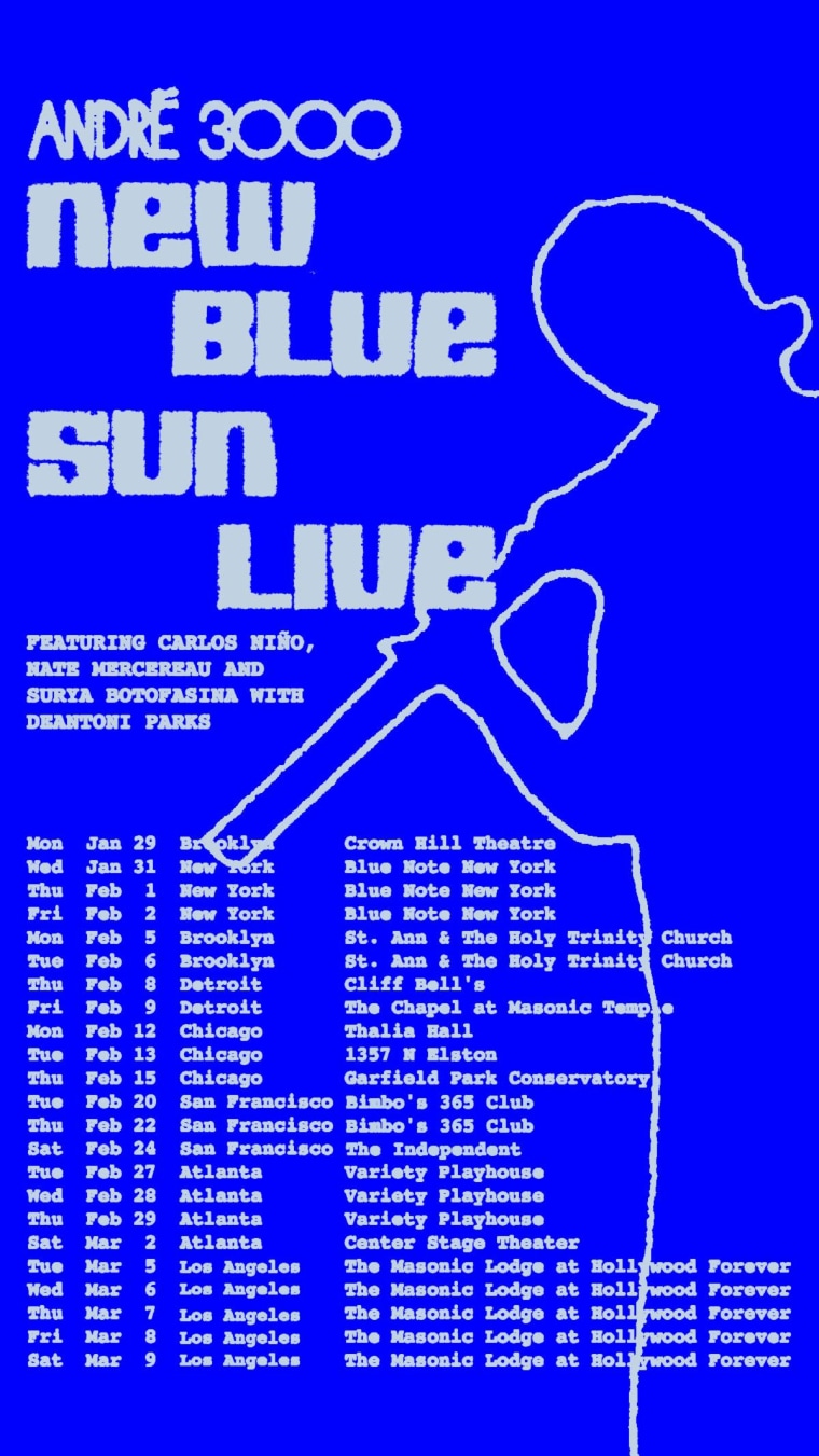 André 3000 shares “New Blue Sun Live” tour dates