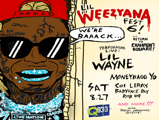 Lil Wayne宣布Lil Weezyana Fest 2022