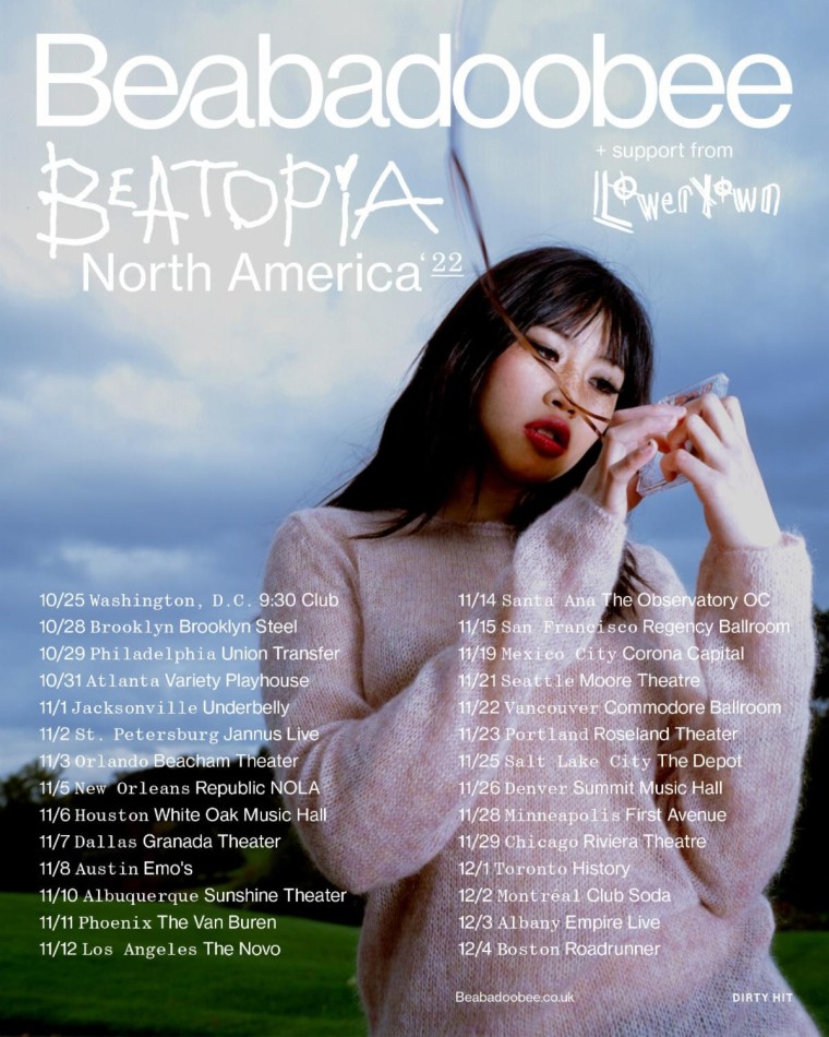 beabadoobee announces 2022 North American tour dates