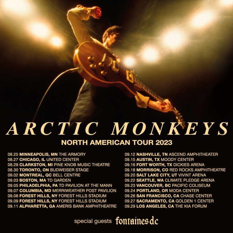 Arctic Monkeys announce 2023 tour dates