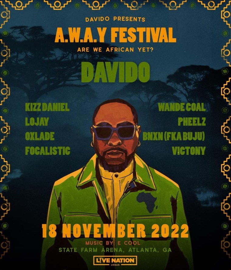 Davido announces Are We African Yet? Festival The FADER