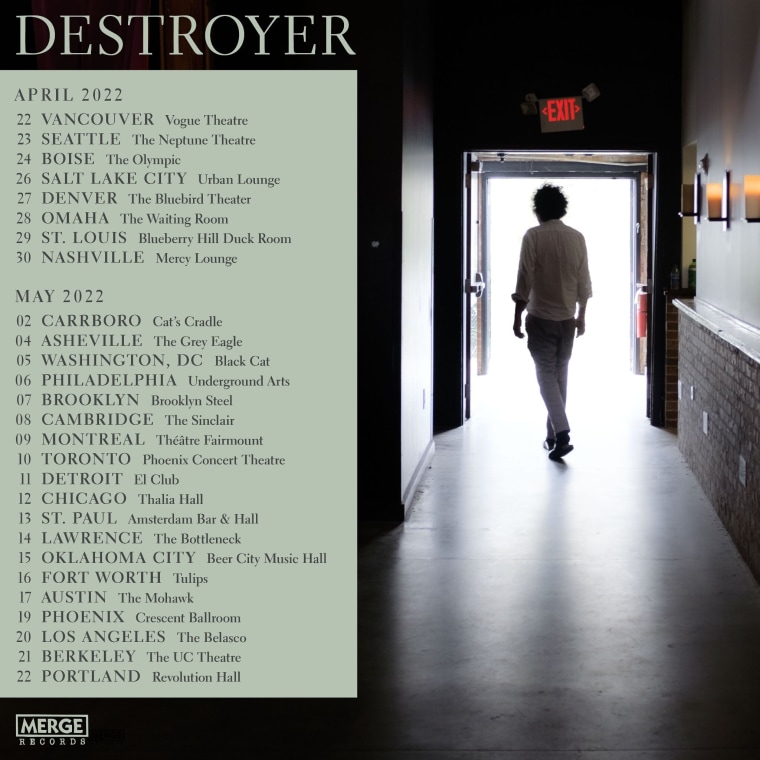 Destroyer announces 2022 tour, shares documentary