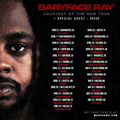 Babyface Ray announces spring 2023 U.S. tour