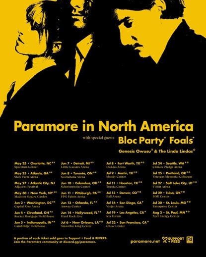 Paramore announces 2023 North American tour