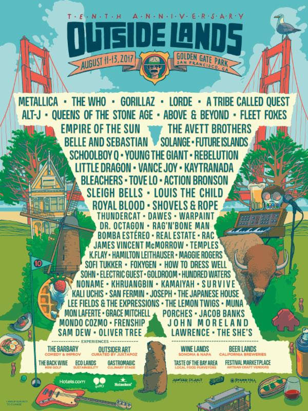 Gorillaz, Lorde, A Tribe Called Quest, And More To Play Outside Lands 2017