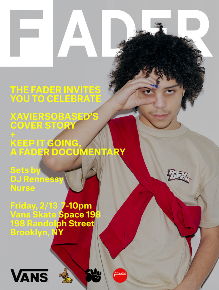 You’re invited to The FADER’s cover release party with xaviersobased
