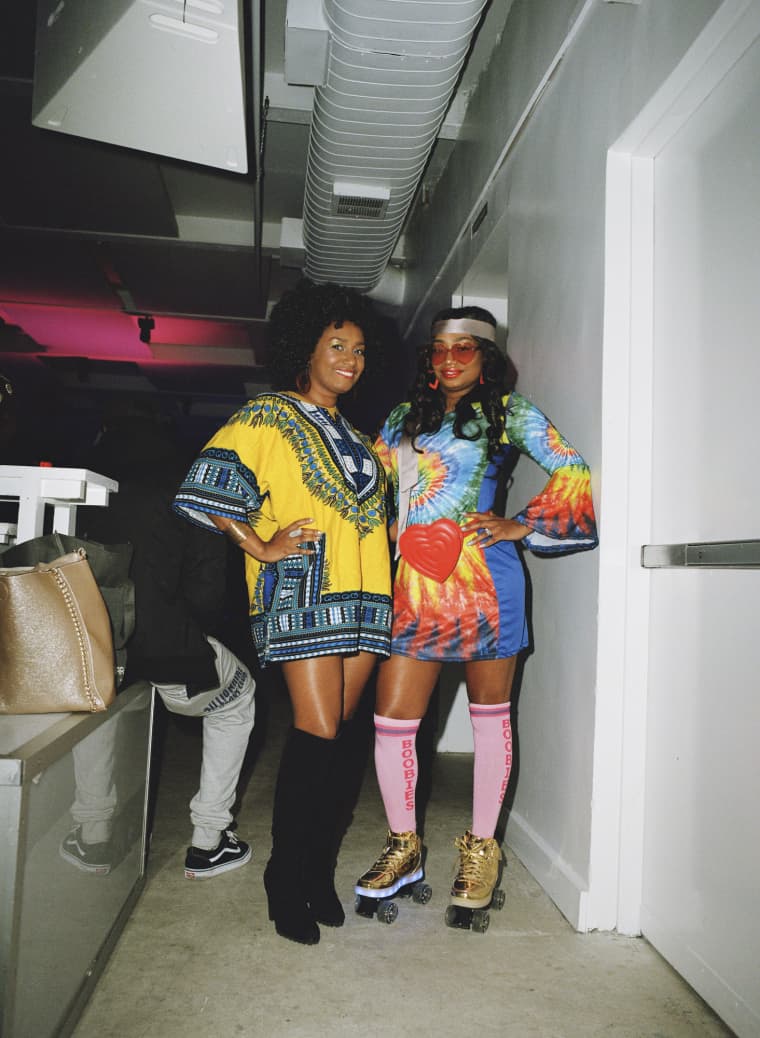 See the lush looks from a ’70s-themed Brooklyn skate party
