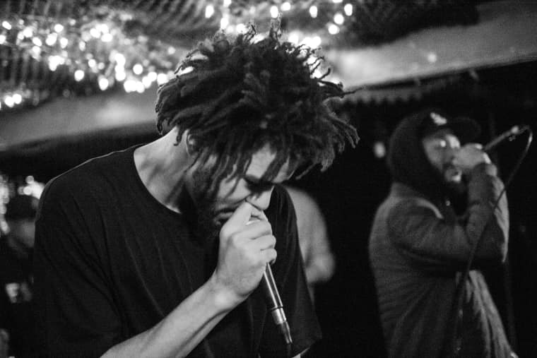 Inside J. Cole and Dreamville’s Surprise New York Bar Crawl 