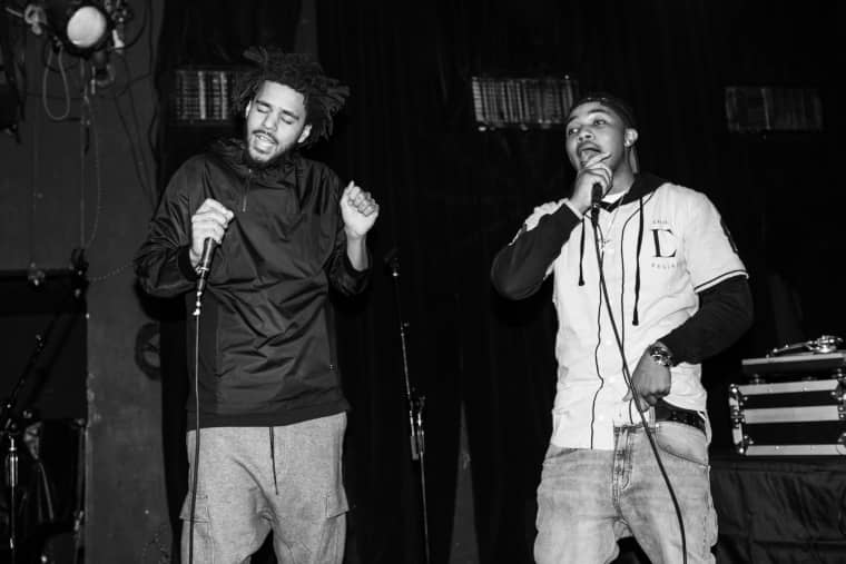 Inside J. Cole and Dreamville’s Surprise New York Bar Crawl 