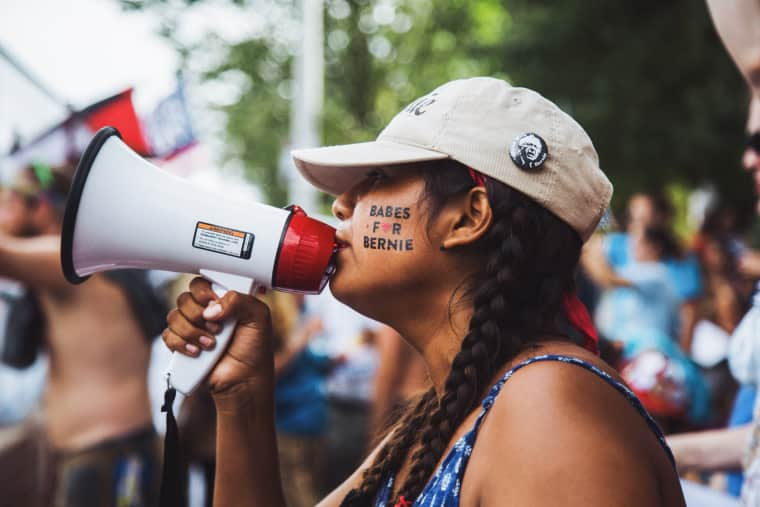 This Is What It Was Like Outside The Democratic National Convention