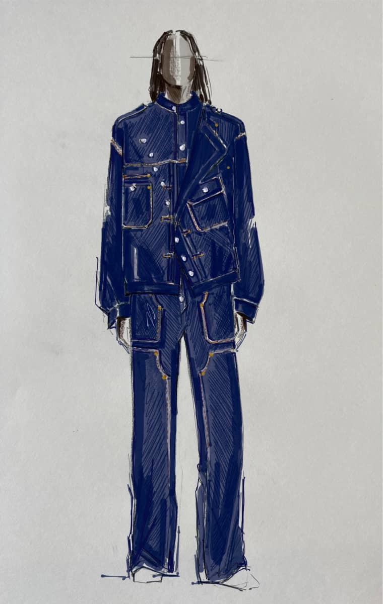 Leon Thomas’s 2026 Grammy look was denim couture